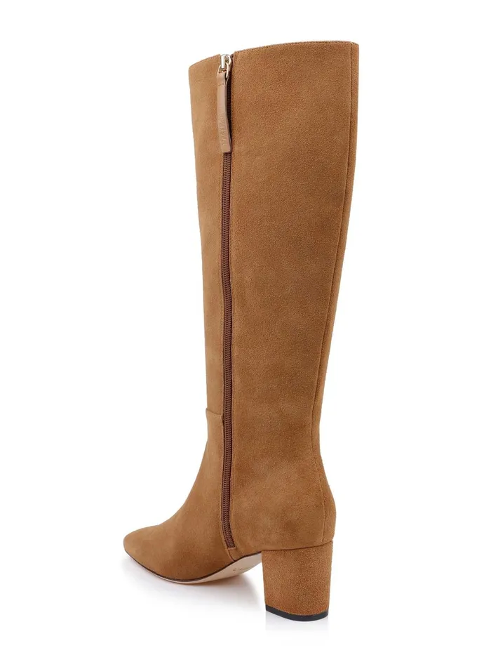 L039Agence Boots and Booties Women Eugenie Suede Boot Biscotti Suede L039Agence Boots and Booties Women Eugenie Suede Boot Biscotti Suede