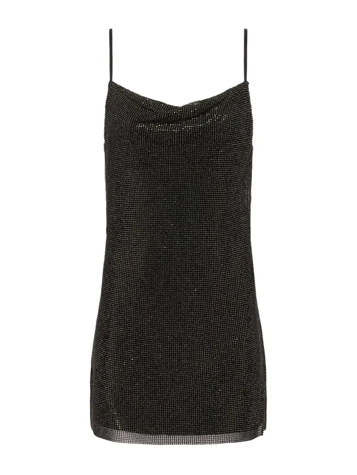 L039Agence Dresses and Jumpsuits Women Benson Chainmail Dress Gunmetalblack L039Agence Dresses and Jumpsuits Women Benson Chainmail Dress Gunmetalblack