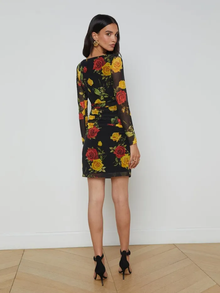 L039Agence Dresses and Jumpsuits Women Reiner Dress Blackredyellow Romantic Rose L039Agence Dresses and Jumpsuits Women Reiner Dress Blackredyellow Romantic Rose
