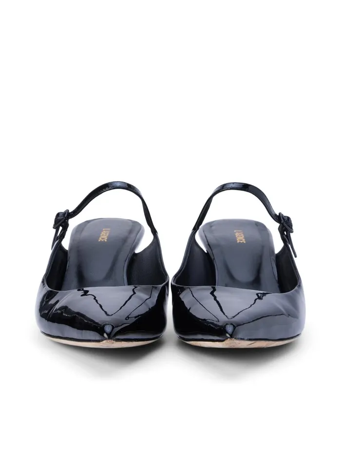 L039Agence Heels Women Edith Patent Leather Mule Black Patent