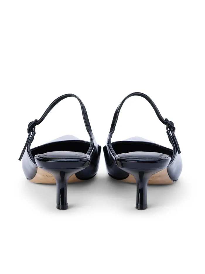 L039Agence Heels Women Edith Patent Leather Mule Black Patent