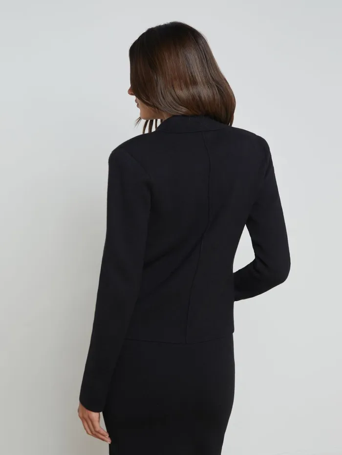 L039Agence Knitwear Women Sofia Knit Blazer Blackgold Rose L039Agence Knitwear Women Sofia Knit Blazer Blackgold Rose