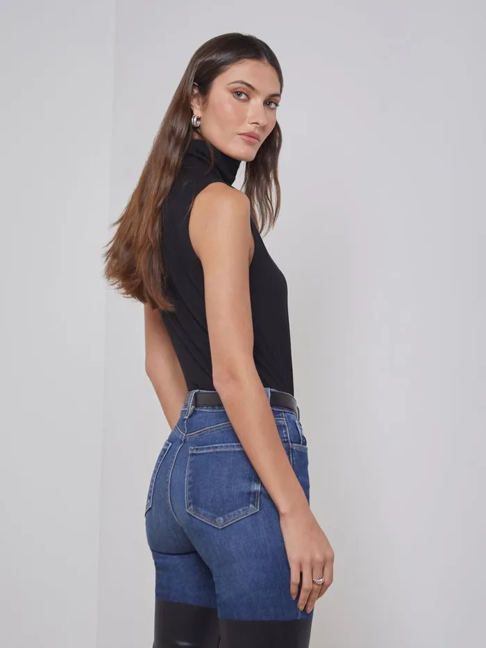 L039Agence Tees Women Ceci Sleeveless Turtleneck Micro Modal Black L039Agence Tees Women Ceci Sleeveless Turtleneck Micro Modal Black