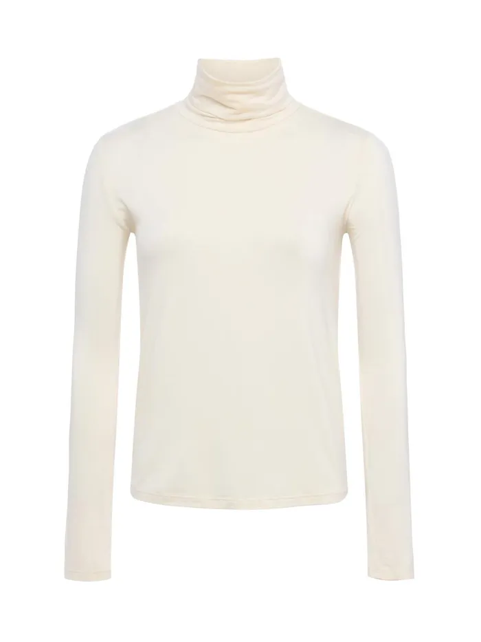 L039Agence Tees Women Lani Turtleneck Vintage White L039Agence Tees Women Lani Turtleneck Vintage White