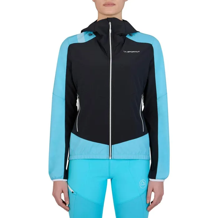 La Sportiva Jackets and Shells Aequilibrium Softshell Jkt W BlackMalibu Blue 8211 Women La Sportiva Jackets and Shells Aequilibrium Softshell Jkt W BlackMalibu Blue 8211 Women