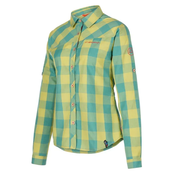 La Sportiva Technical Shirts Andes LS Shirt W LagoonCherry Tomato 8211 Women