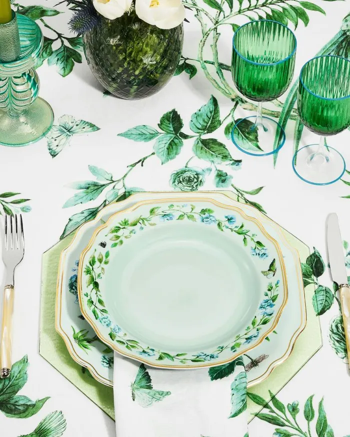 Laguna Charger Plate Green Women Aquazzura Dinnerware