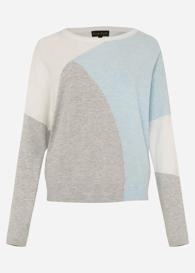 Laura Colourblock Intarsia Jumper Pale Blue Women Phase Eight Knitwear