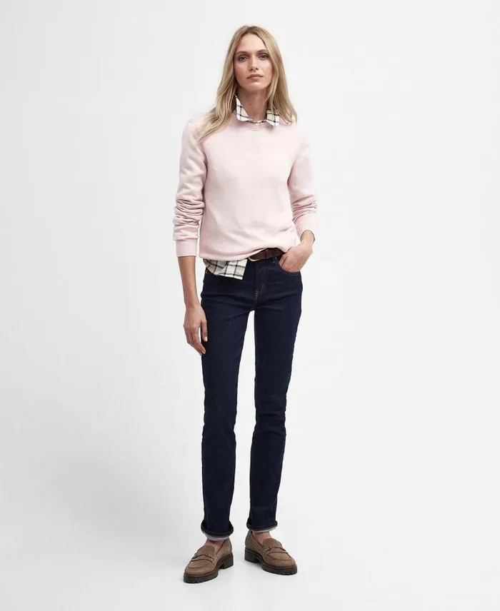 Lavender Crew Neck Jumper Bayleaf Women Barbour Jumpers