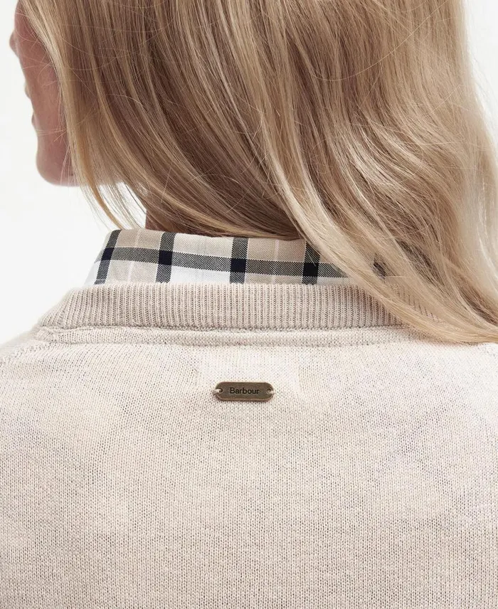 Lavender Crew Neck Jumper Bayleaf Women Barbour Jumpers