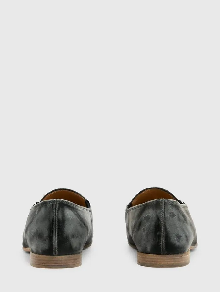Leather Shoes Men John Varvatos VENICE LOAFER Charc Brown