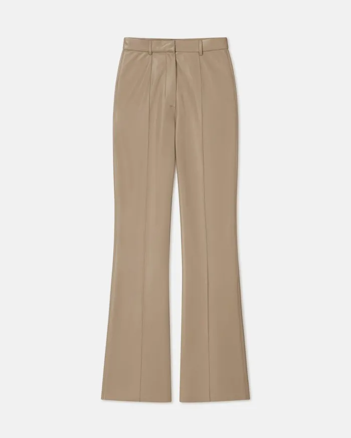 Leena Okobor AltLeather Pants Ashy Taupe Women Nanushka Bottoms