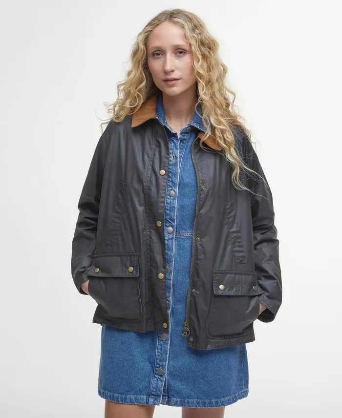 Lightweight Acorn Waxed Jacket Dark Olive Women Barbour Waxed Jackets