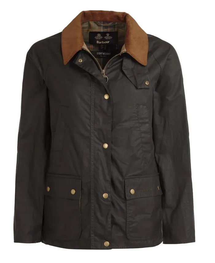 Lightweight Acorn Waxed Jacket Dark Olive Women Barbour Waxed Jackets