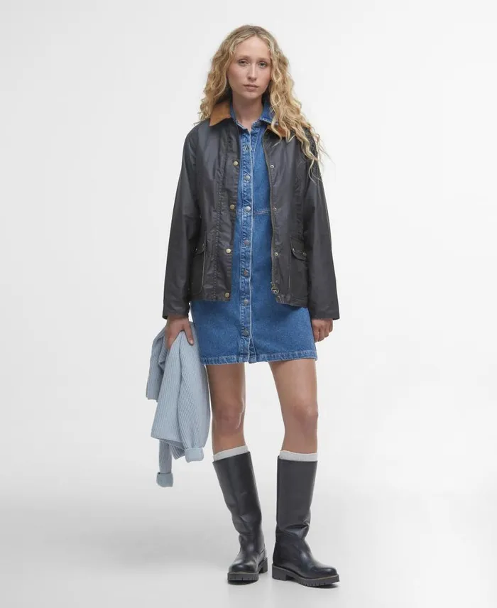 Lightweight Acorn Waxed Jacket Dark Olive Women Barbour Waxed Jackets