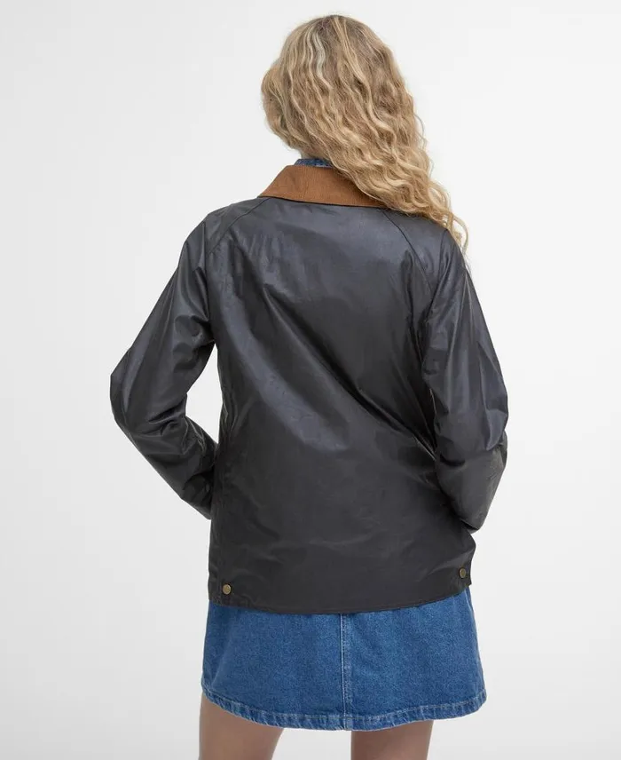 Lightweight Acorn Waxed Jacket Dark Olive Women Barbour Waxed Jackets