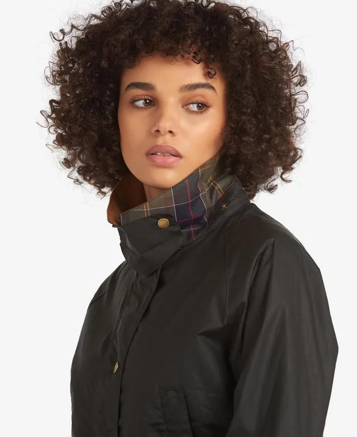 Lightweight Acorn Waxed Jacket Dark Olive Women Barbour Waxed Jackets