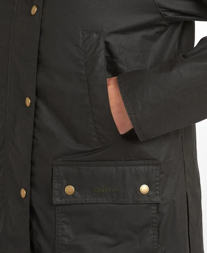 Lightweight Acorn Waxed Jacket Dark Olive Women Barbour Waxed Jackets