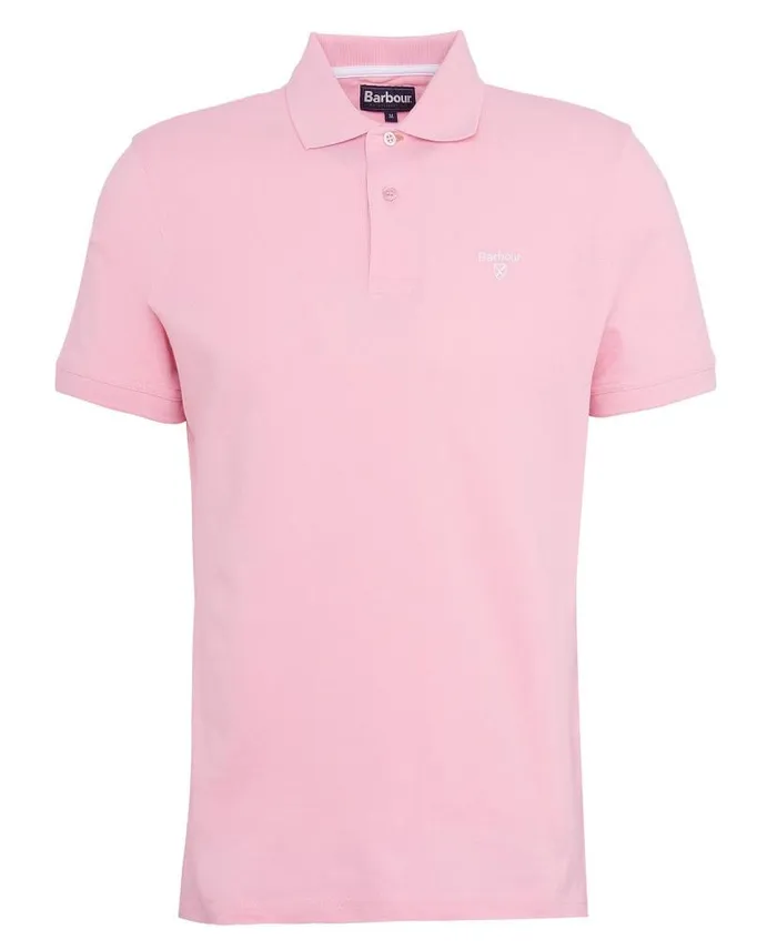 Lightweight Sports Polo Shirt Classic Black Men Barbour Polo Shirts