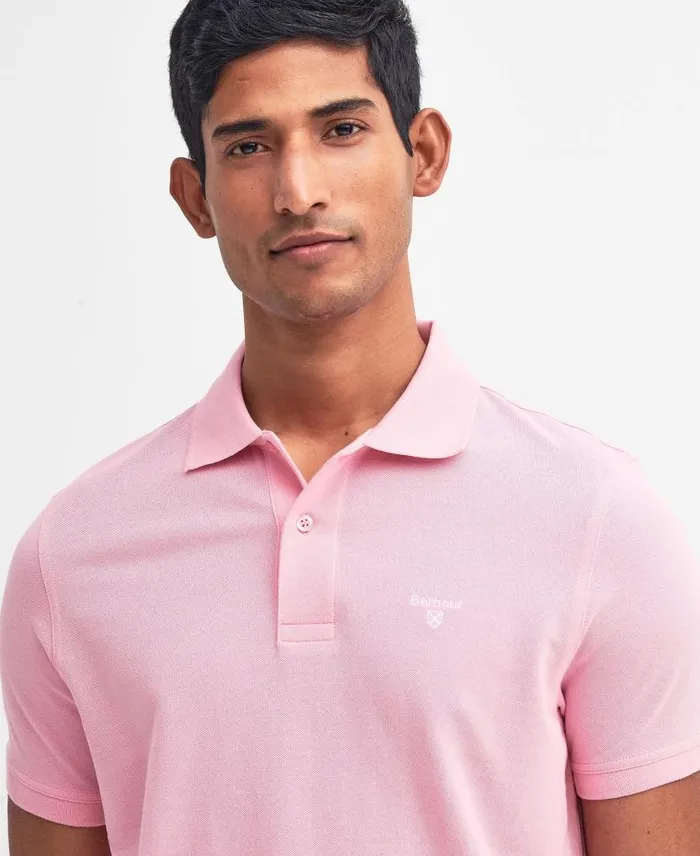 Lightweight Sports Polo Shirt Classic Black Men Barbour Polo Shirts