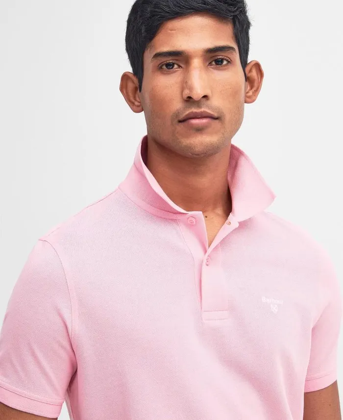 Lightweight Sports Polo Shirt Classic Black Men Barbour Polo Shirts