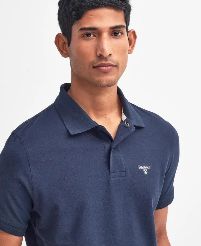 Lightweight Sports Polo Shirt Vintage Green Men Barbour Polo Shirts
