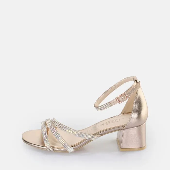 Lilly Glam Gold Buffalo Heels