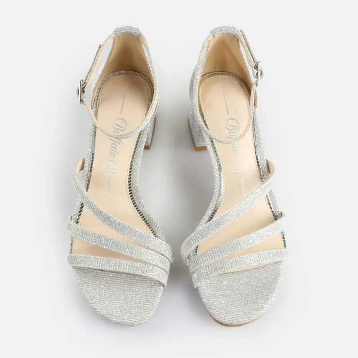 Lilly Shine Silver Buffalo Heels