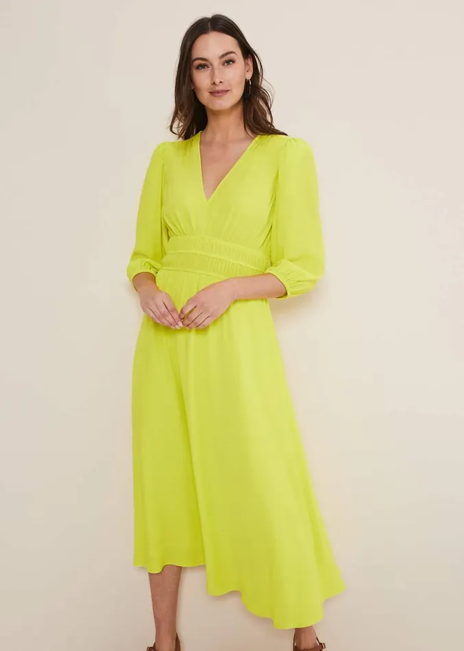 Lina Lime Midi Dress Lime Women Phase Eight Dresses
