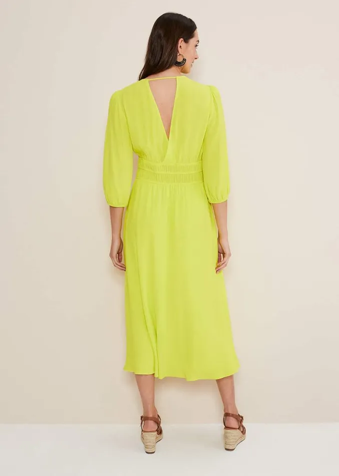Lina Lime Midi Dress Lime Women Phase Eight Dresses