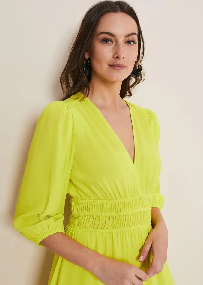 Lina Lime Midi Dress Lime Women Phase Eight Dresses