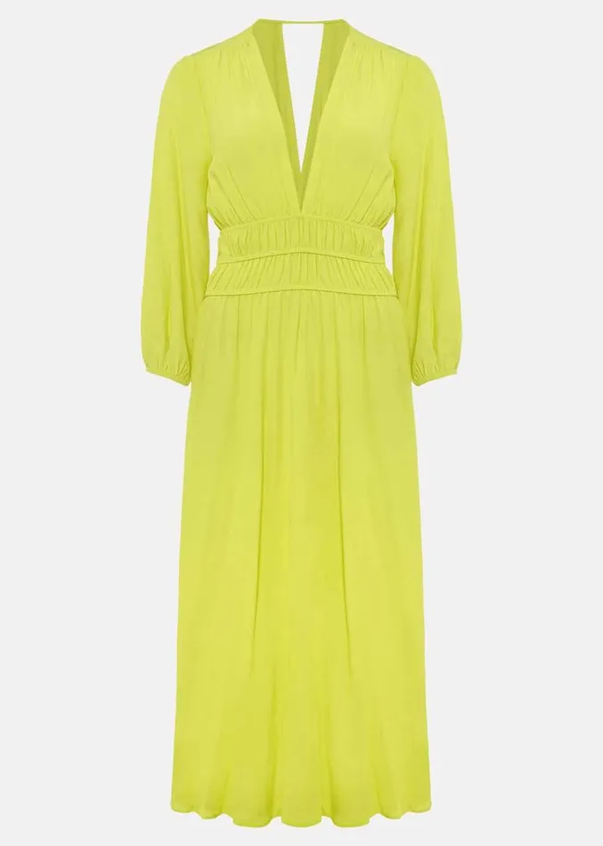Lina Lime Midi Dress Lime Women Phase Eight Dresses