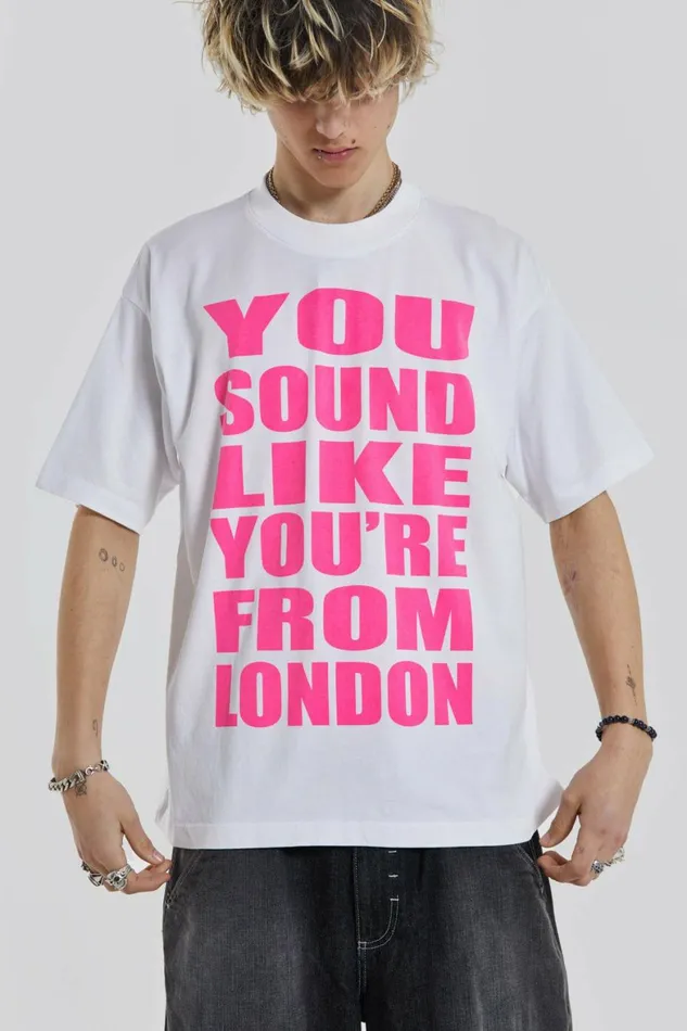 London Sound Tee White WomenMen Jaded London TShirts London Sound Tee White WomenMen Jaded London TShirts