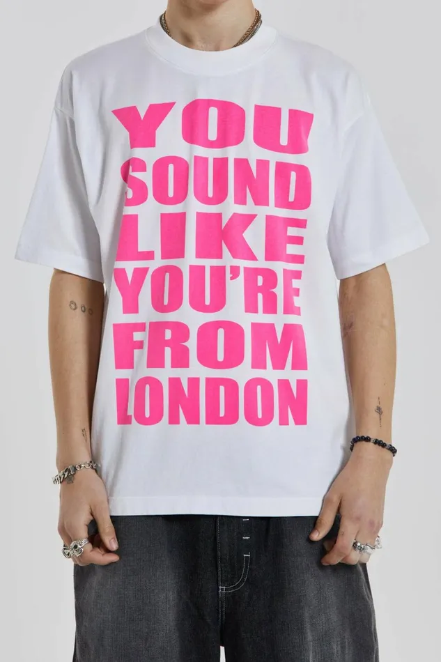 London Sound Tee White WomenMen Jaded London TShirts London Sound Tee White WomenMen Jaded London TShirts