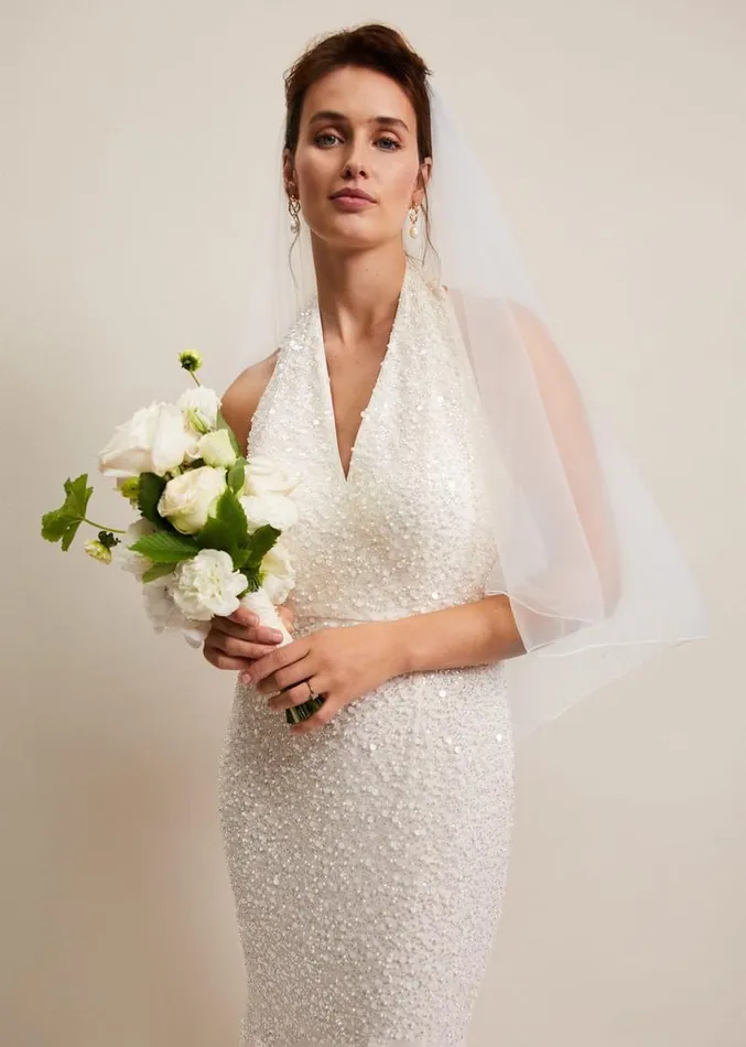 Long Double Tier Veil Ivory Women Phase Eight Fascinators and Hats
