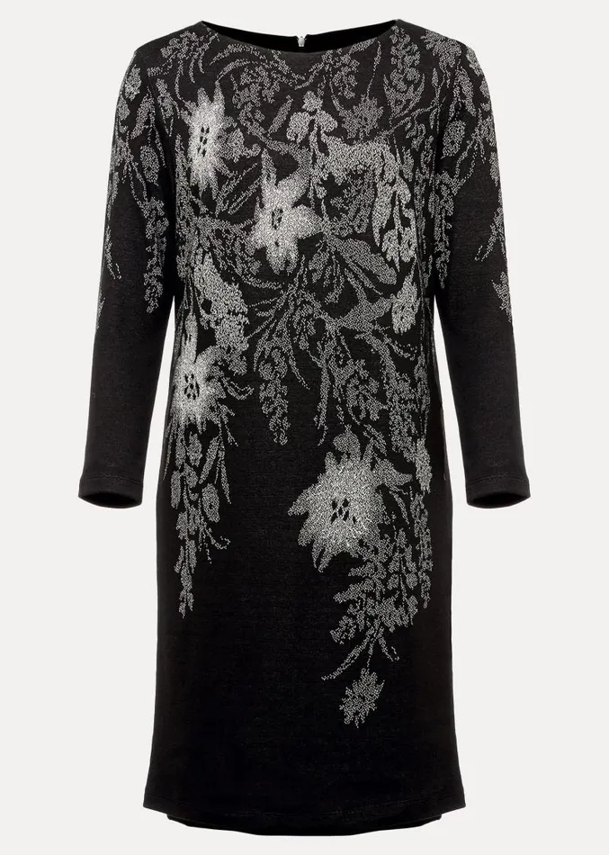 Loreina Floral Tunic Dress Black Women Phase Eight Dresses