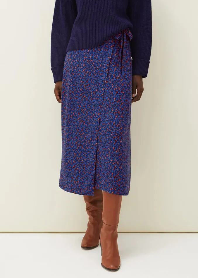 Lou Lou Animal Print Wrap Skirt Spiceink Women Phase Eight Skirts