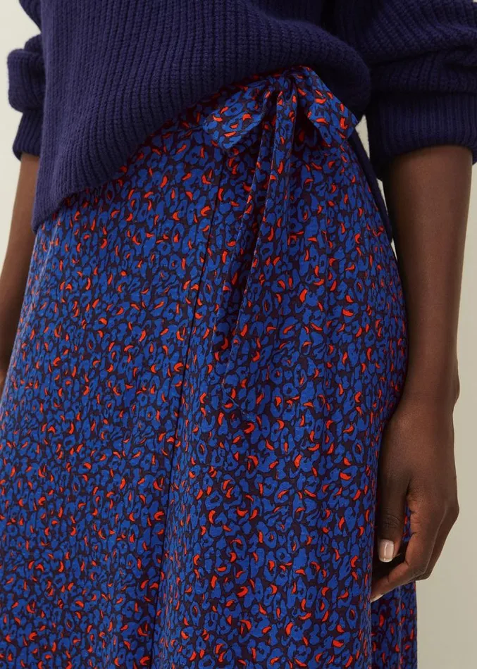 Lou Lou Animal Print Wrap Skirt Spiceink Women Phase Eight Skirts