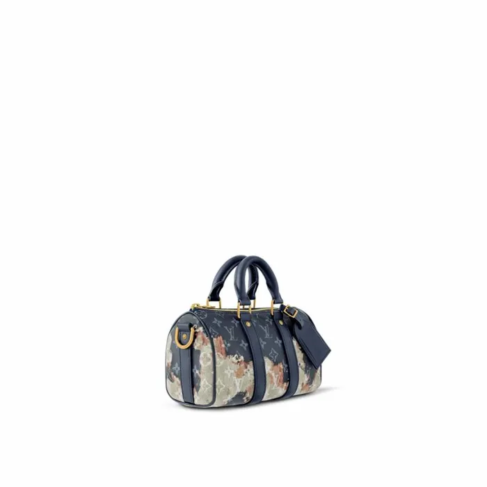 Louis Vuitton Bags Louis Vuitton Monogram Ink Blue M46804 Keepall Bandoulire 25 8211 Louis Vuitton Handbag Store 8211 Men