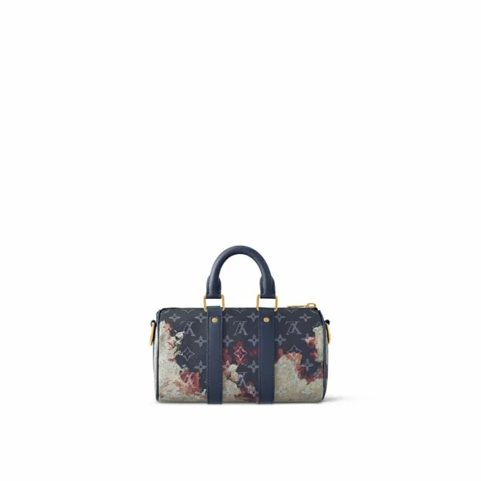 Louis Vuitton Bags Louis Vuitton Monogram Ink Blue M46804 Keepall Bandoulire 25 8211 Louis Vuitton Handbag Store 8211 Men
