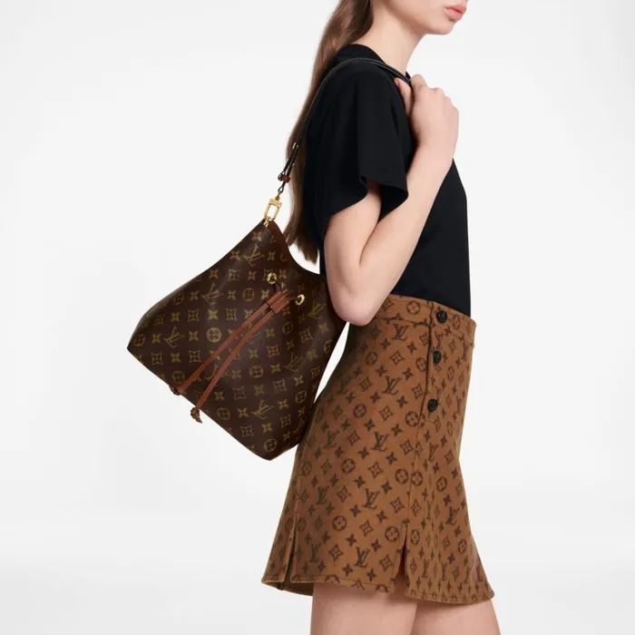 Louis Vuitton NeoNoe Bag Louis Vuitton M44887 Caramel Brown Monogram NoNo MM 8211 Louis Vuitton Handbag Store 8211 Women