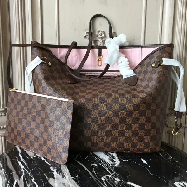 Louis Vuitton Neverfull Bag Louis Vuitton N41603 Neverfull MM Shoulder Bag Damier Ebene Canvas 8211 Louis Vuitton Handbag Store 8211 Women
