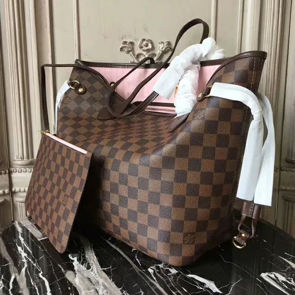 Louis Vuitton Neverfull Bag Louis Vuitton N41603 Neverfull MM Shoulder Bag Damier Ebene Canvas 8211 Louis Vuitton Handbag Store 8211 Women