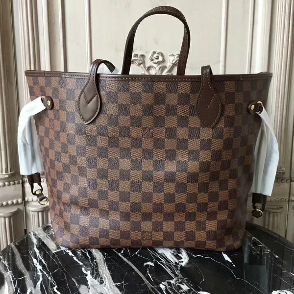 Louis Vuitton Neverfull Bag Louis Vuitton N41603 Neverfull MM Shoulder Bag Damier Ebene Canvas 8211 Louis Vuitton Handbag Store 8211 Women