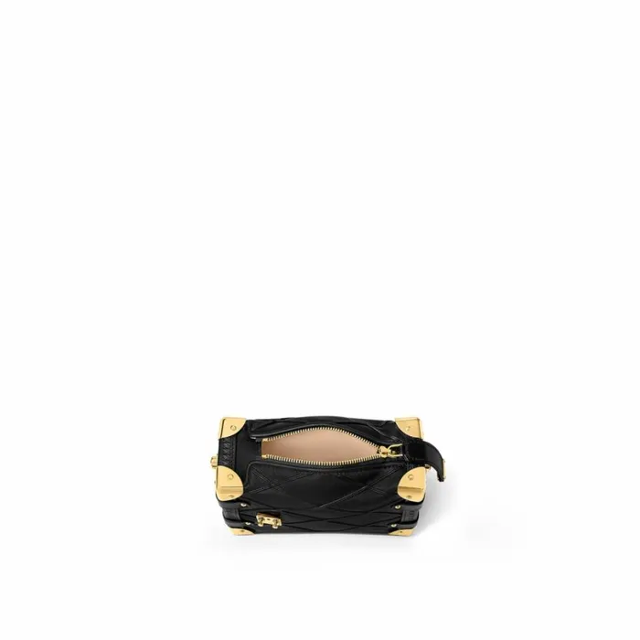 Louis Vuitton Trunk Bag Louis Vuitton M83030 Side Trunk PM Malletage Black 8211 Louis Vuitton Handbag Store 8211 Women