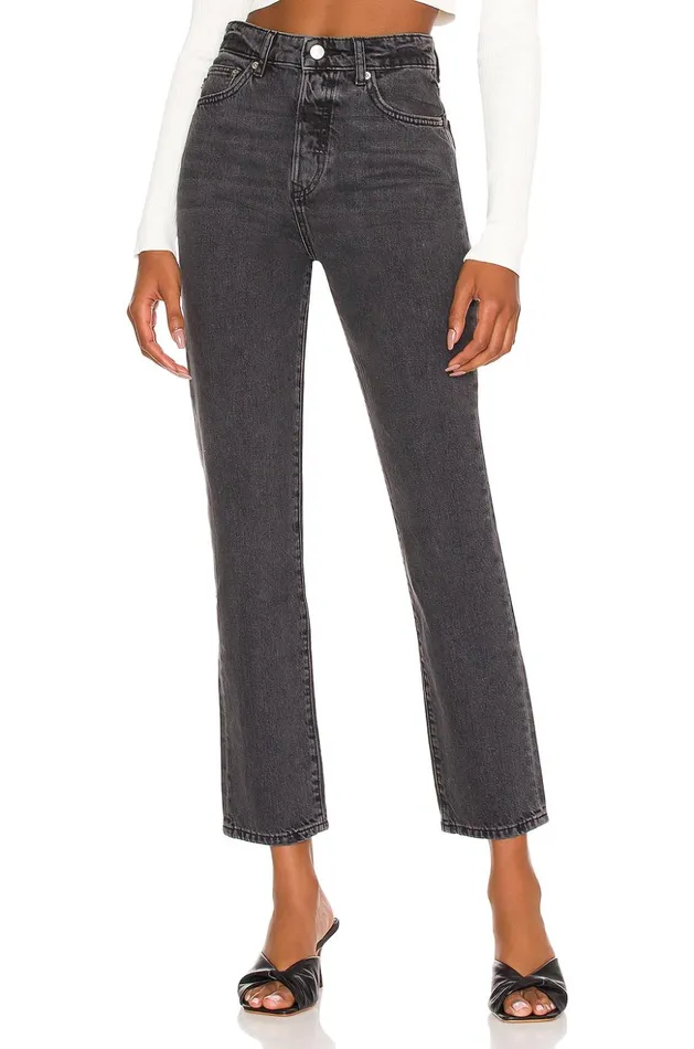 Lovers and Friends Denim Women Reece High Rise Slim Straight Devlin