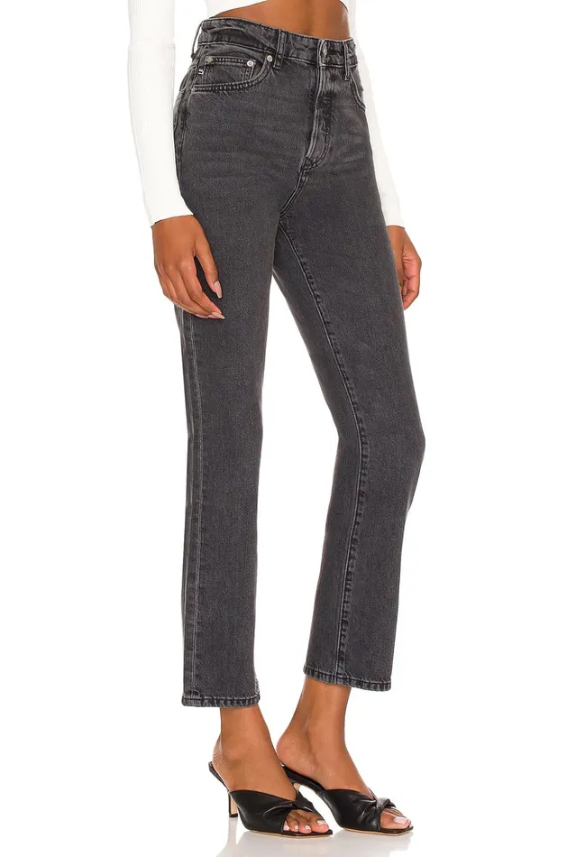 Lovers and Friends Denim Women Reece High Rise Slim Straight Devlin