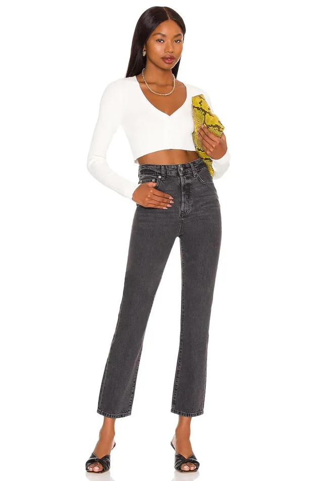 Lovers and Friends Denim Women Reece High Rise Slim Straight Devlin