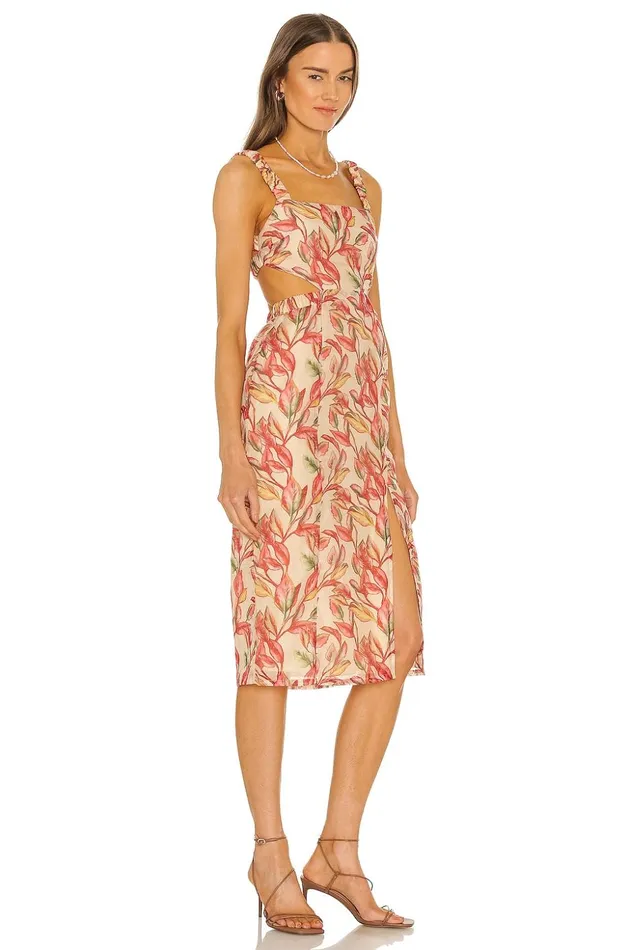 Lovers and Friends Dresses Women Bosworth Midi Dress Emory Tropical Print