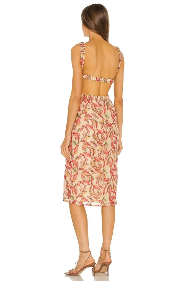 Lovers and Friends Dresses Women Bosworth Midi Dress Emory Tropical Print
